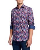 Men's Classic-fit Feather-print