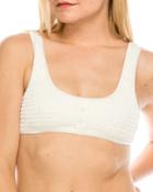 Pucker Henley Bikini Top