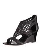 Jolie Woven Napa Leather Wedge