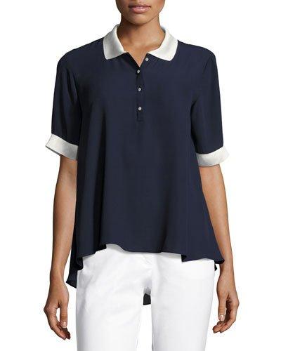 Short-sleeve Trapeze Polo