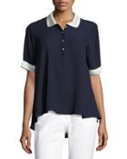 Short-sleeve Trapeze Polo