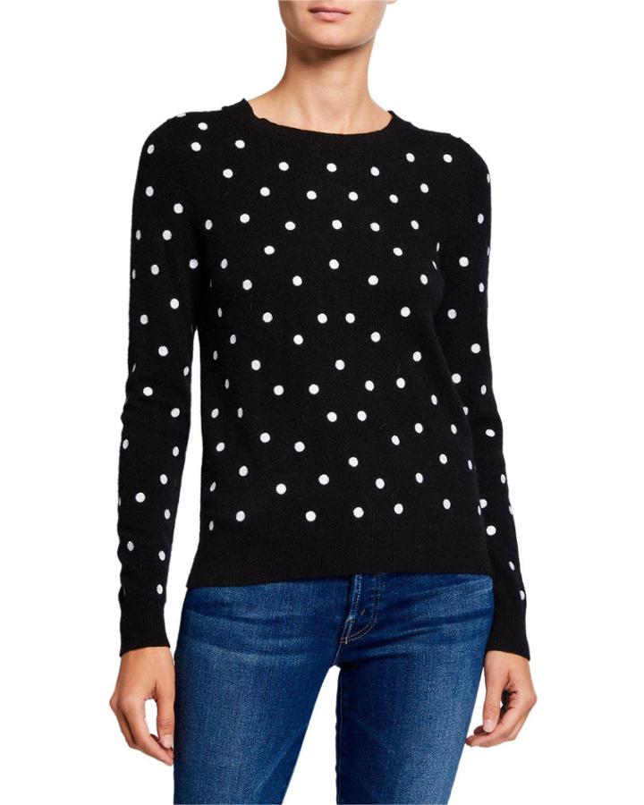 Cashmere Dots Crewneck