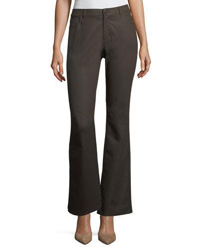 Thompson Waxed Boot-cut Jeans