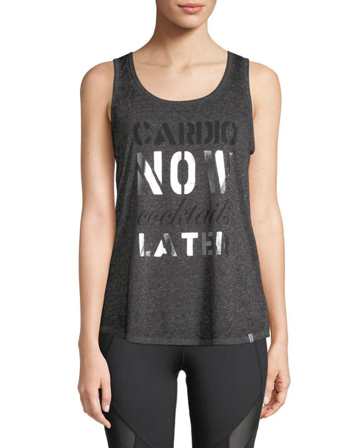 Cardio Cocktails Keyhole-back Tank