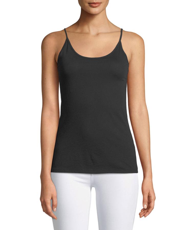 Scoop-neck Pima Cotton Cami Top