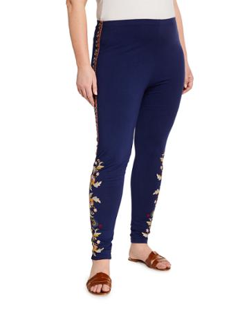 Plus Size Salome Embroidered