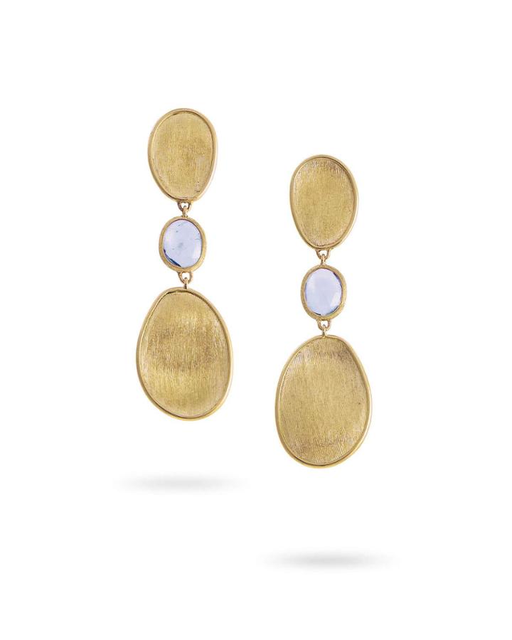Lunaria 18k Blue Sapphire Earrings