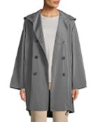 Taffeta Double-breasted Trench Coat