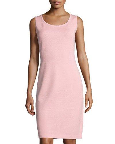 Santana Scoop-neck Knit Tank Dress, Pink