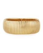Estate 18k Yellow Gold Wide Stretch Bracelet