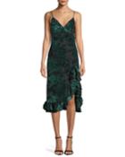 Elvira Velvet Burnout Ruffle