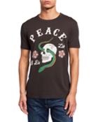 Men's Peace Skull Graphic T-shirt