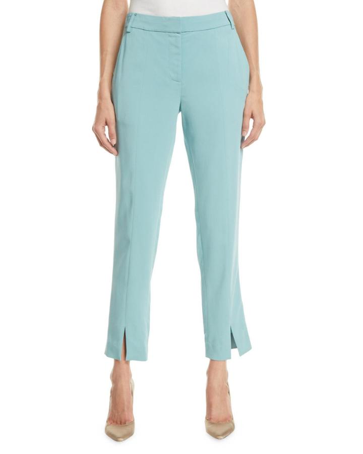 Stretch Suiting Cropped Pants