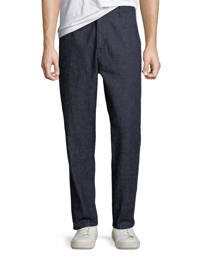 Men's Tapered Silk-blend Trouser Pants
