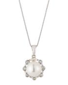 Akoya Pearl & Diamond Pendant Necklace