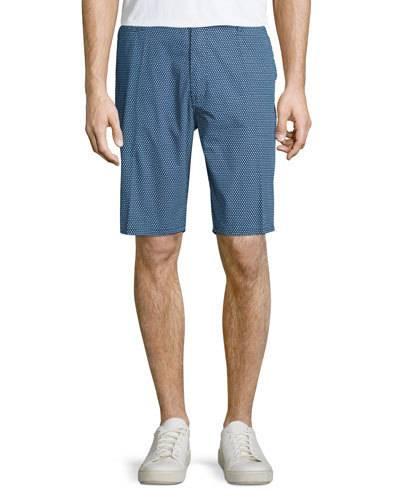 Star-print Straight-leg Shorts, Riviera