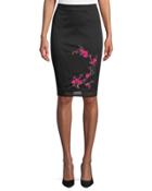 Embroidered Mesh Pencil