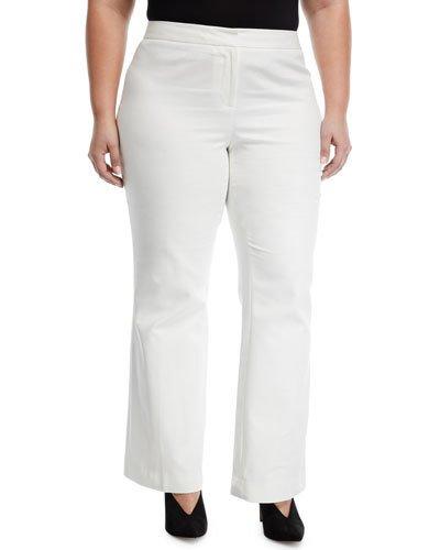 Front-zip Flare Pants,