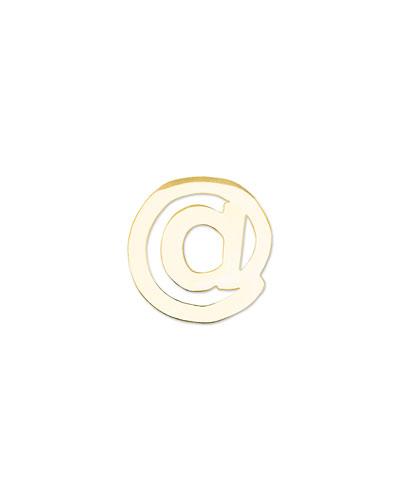 14k Gold-plated @ Charm