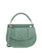 Theia Faux-leather Shoulder Bag, Jade