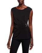 Slim Ruched-side Top