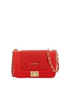 Beatriz Quilted Shoulder Bag, Red