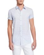 Men's Speckled Short-sleeve Cotton