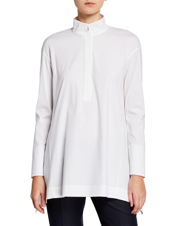Valen Asymmetric-hem Blouse