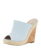 Balen Denim Cork-wedge