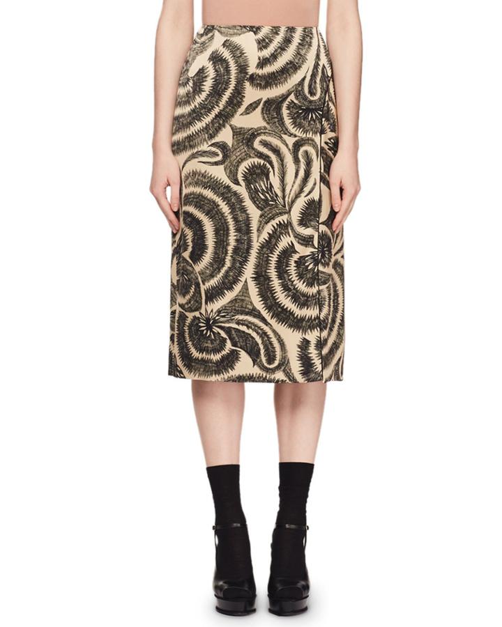 Scribble-print A-line