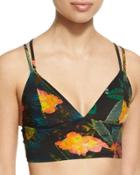 Vista Strappy-back Bustier Swim Top,