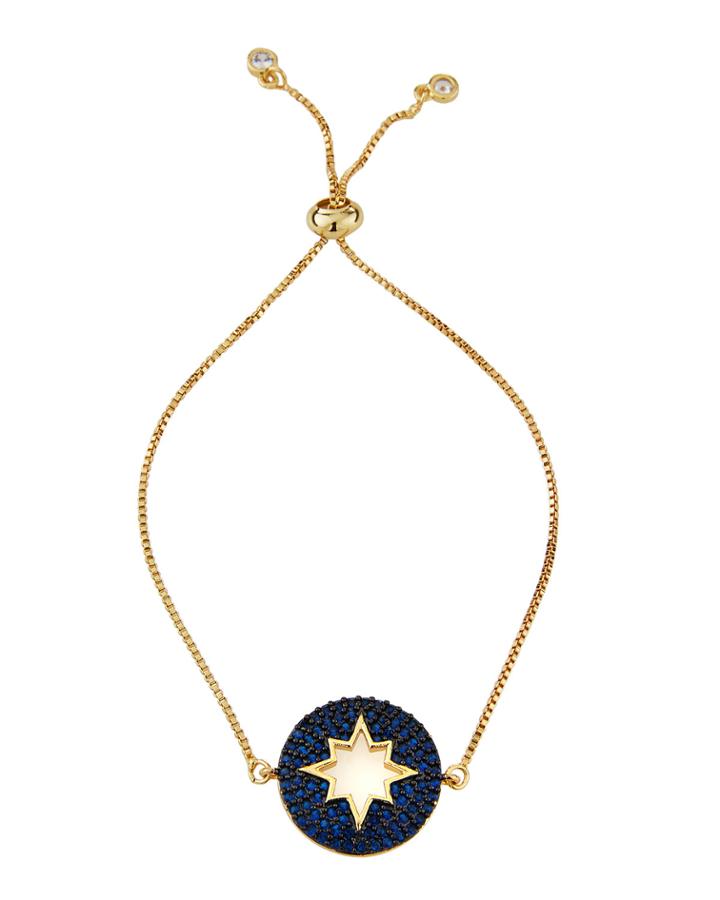 Starburst-cutout Disc Bracelet