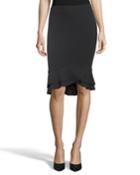 Double Ruffle Hem Pencil