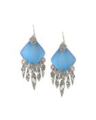 Crystal Chandelier Wire Drop Earrings