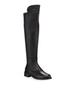 Forrie Stretch Leather Riding Knee Boots
