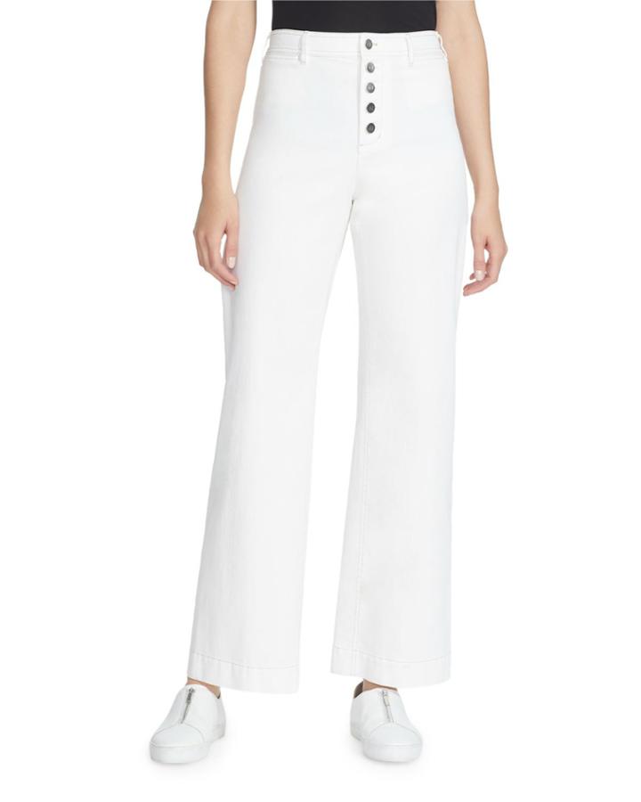 Clark Yarn-dyed Denim Ankle Pants