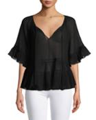 Macey Silk-blend Blouse