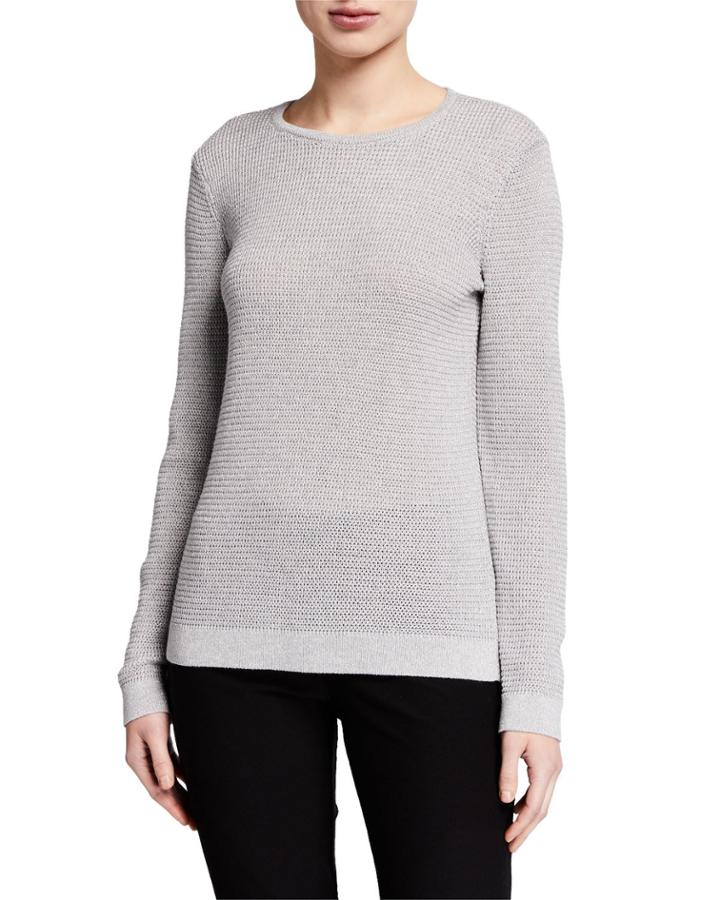 Merino Wool Sparkle Crewneck