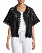 Eyelet Georgette Jacket