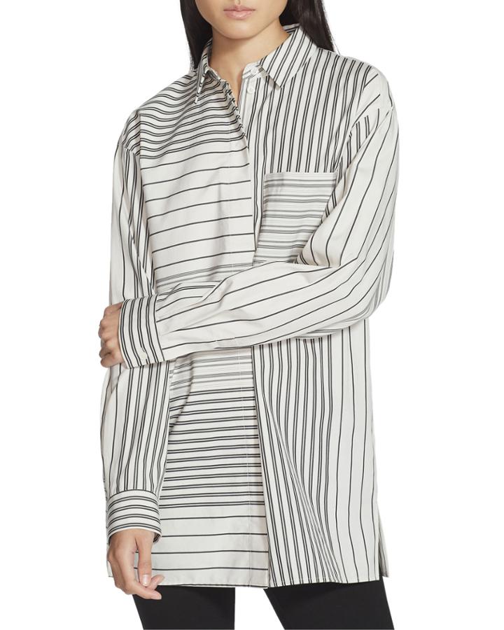 Maston Transcendent Stripe Cotton Blouse