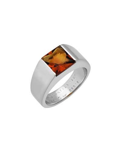 Tank De Cartier 18k Citrine Ring,