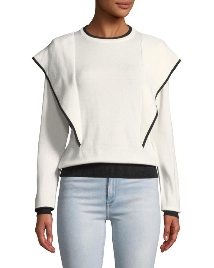 Middle Ground Ruffled Knit