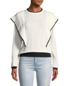 Middle Ground Ruffled Knit