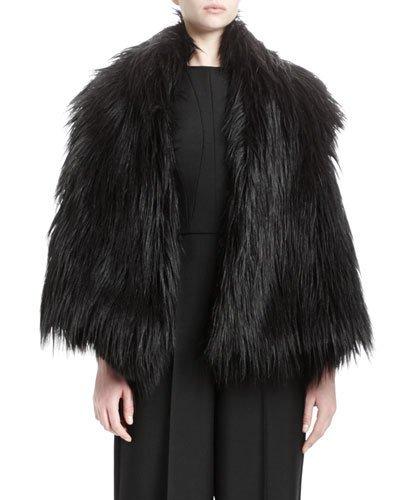 Lynn Faux-fur Vest, Black