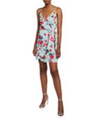 Island Time Sleeveless Floral Wrap Dress