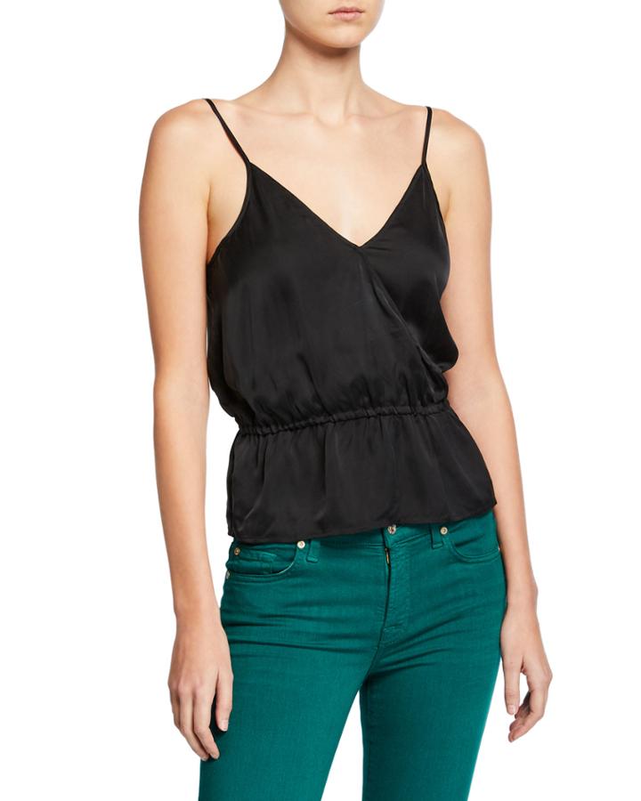Wrap-front V-neck Cami