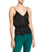 Wrap-front V-neck Cami