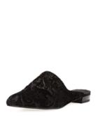 Mulearky Velvet Mule Flat, Black