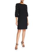 Crepe Pearly-sleeve