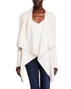 Waterfall Wool-silk Cardigan